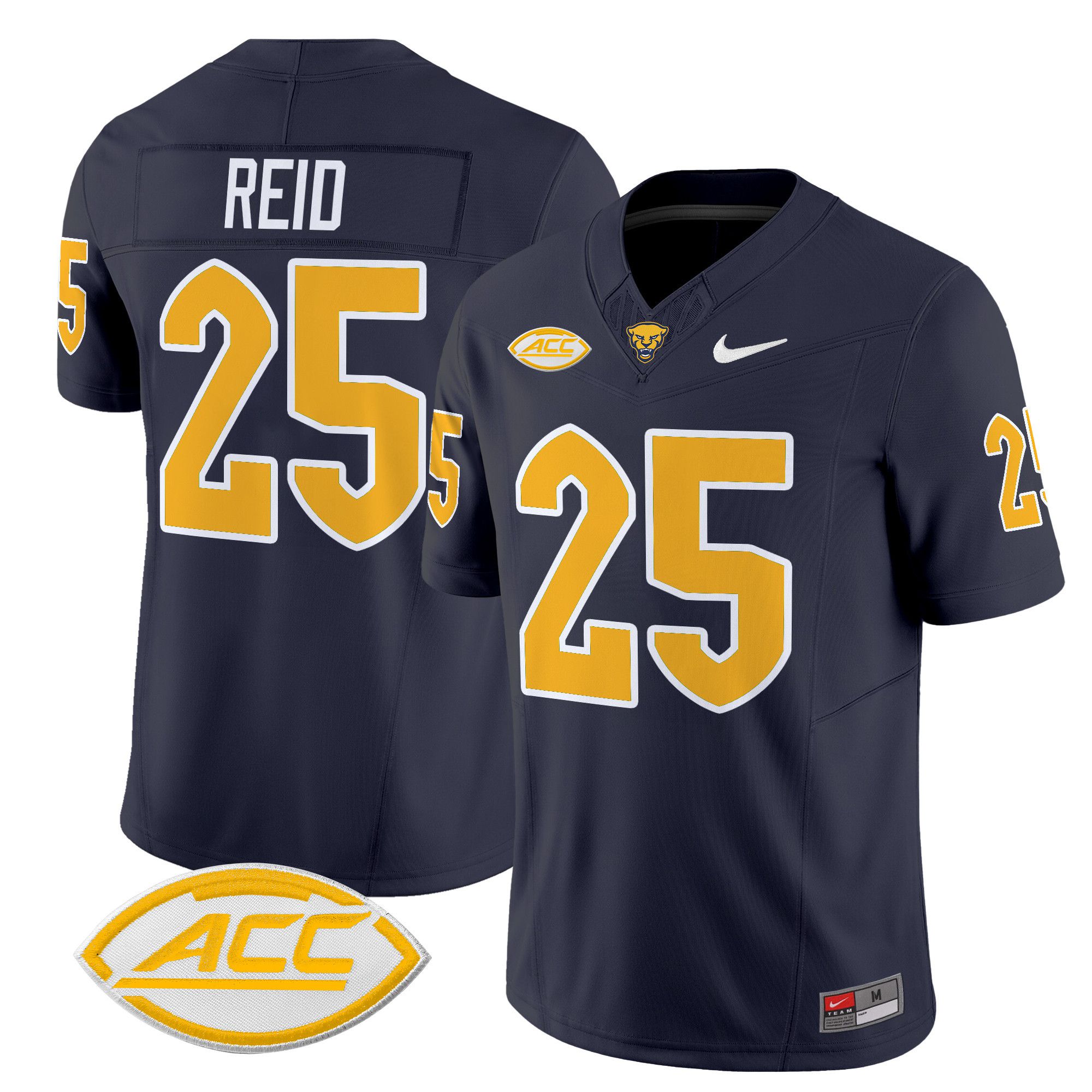 Men Pittsburgh Panthers #25 Reid Black Nike 2024 Vapor Limited NCAA Jersey style 1->more ncaa teams->NCAA Jersey